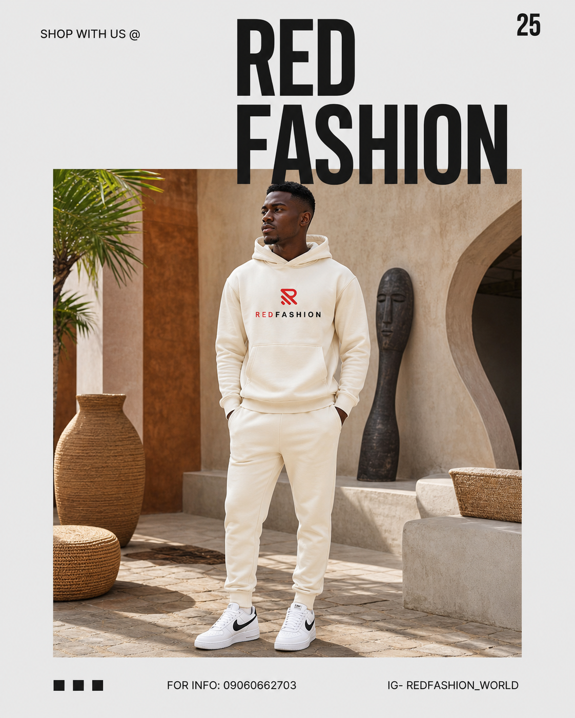 Red Fashion occasion men hoodie