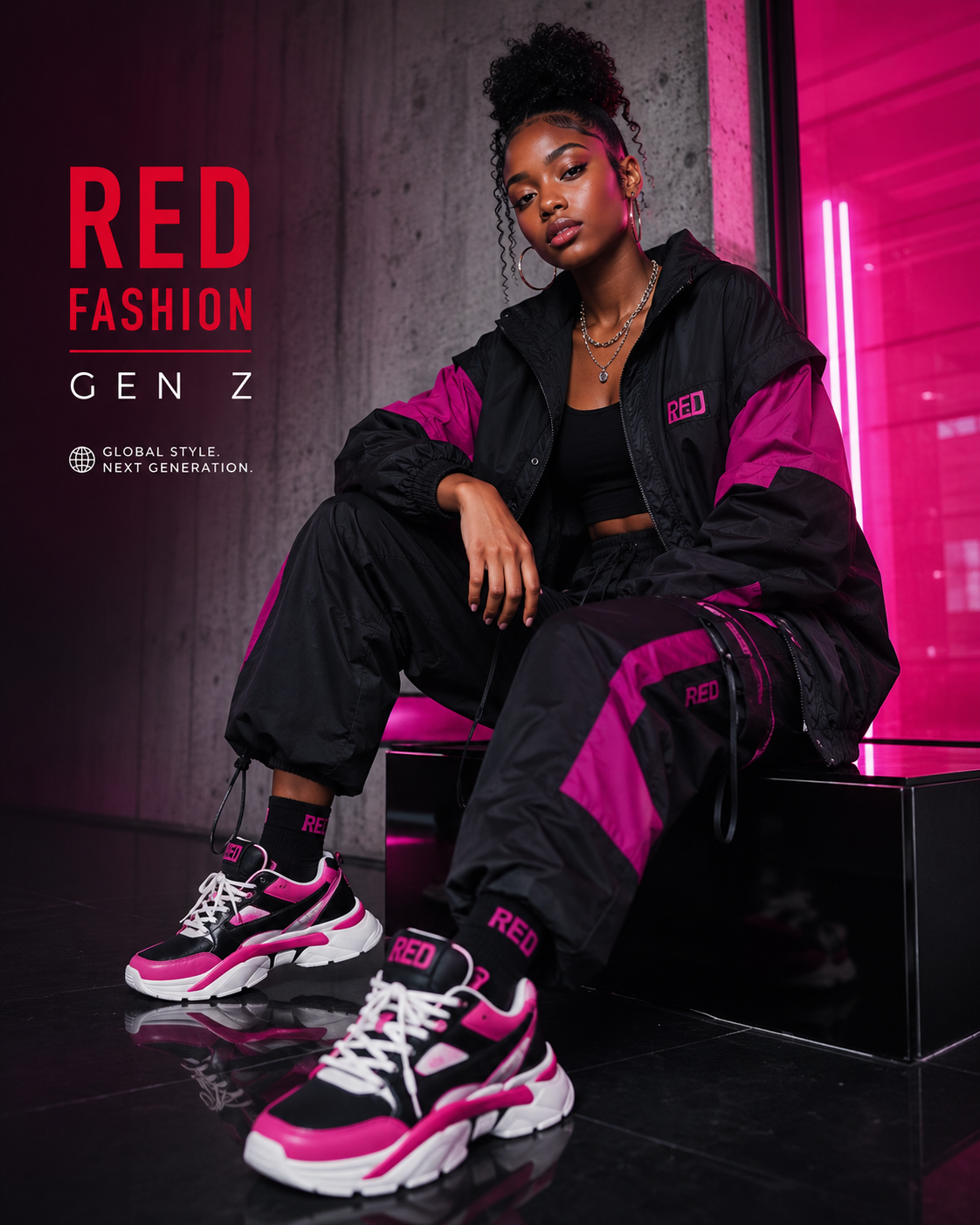 Red Fashion Gen Z outfit