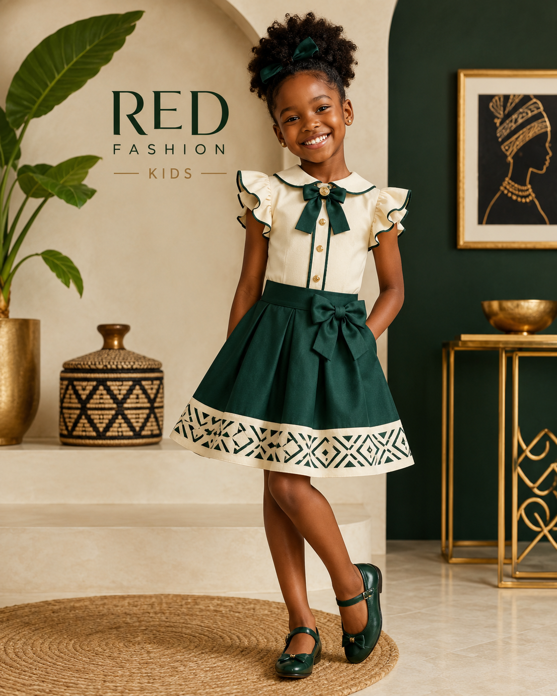 Red Fashion kids outfit