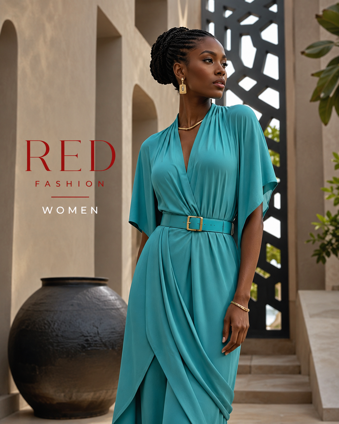 Red Fashion latest women outfit