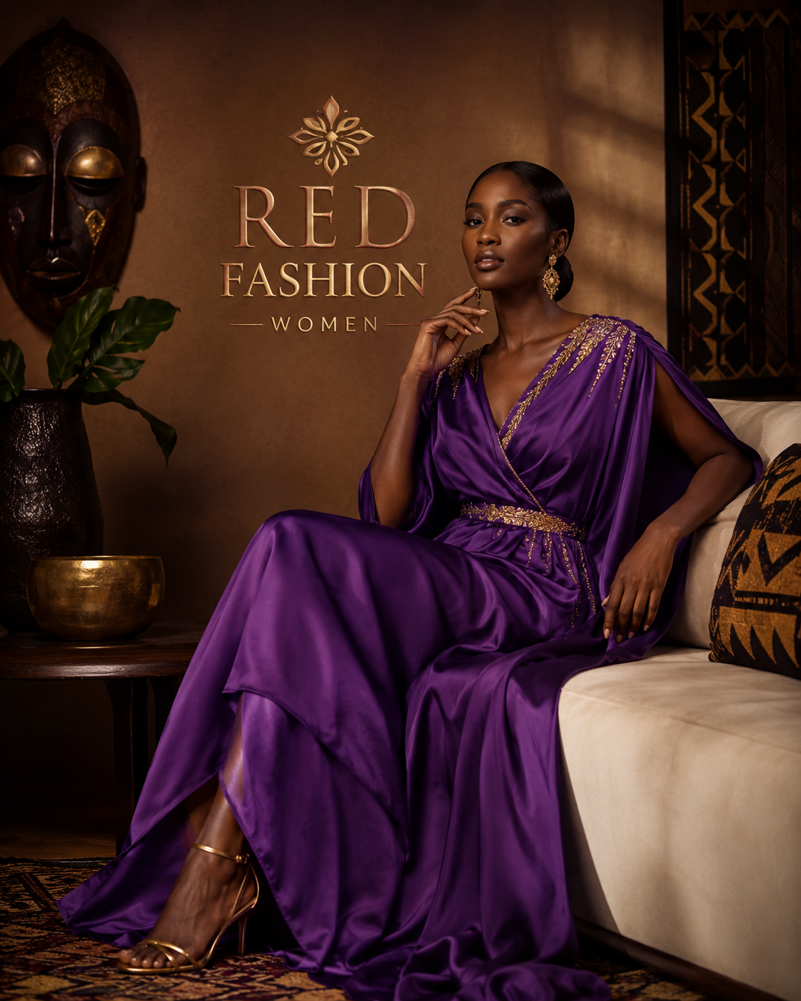 Red Fashion women outfit