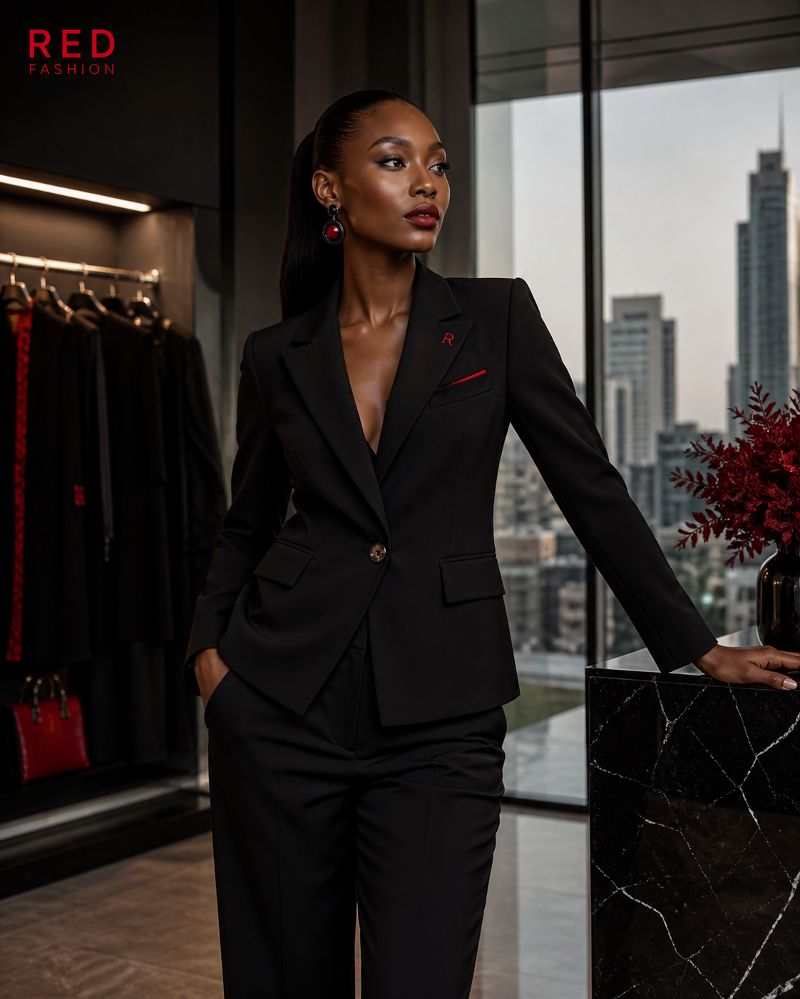 Red Fashion women set